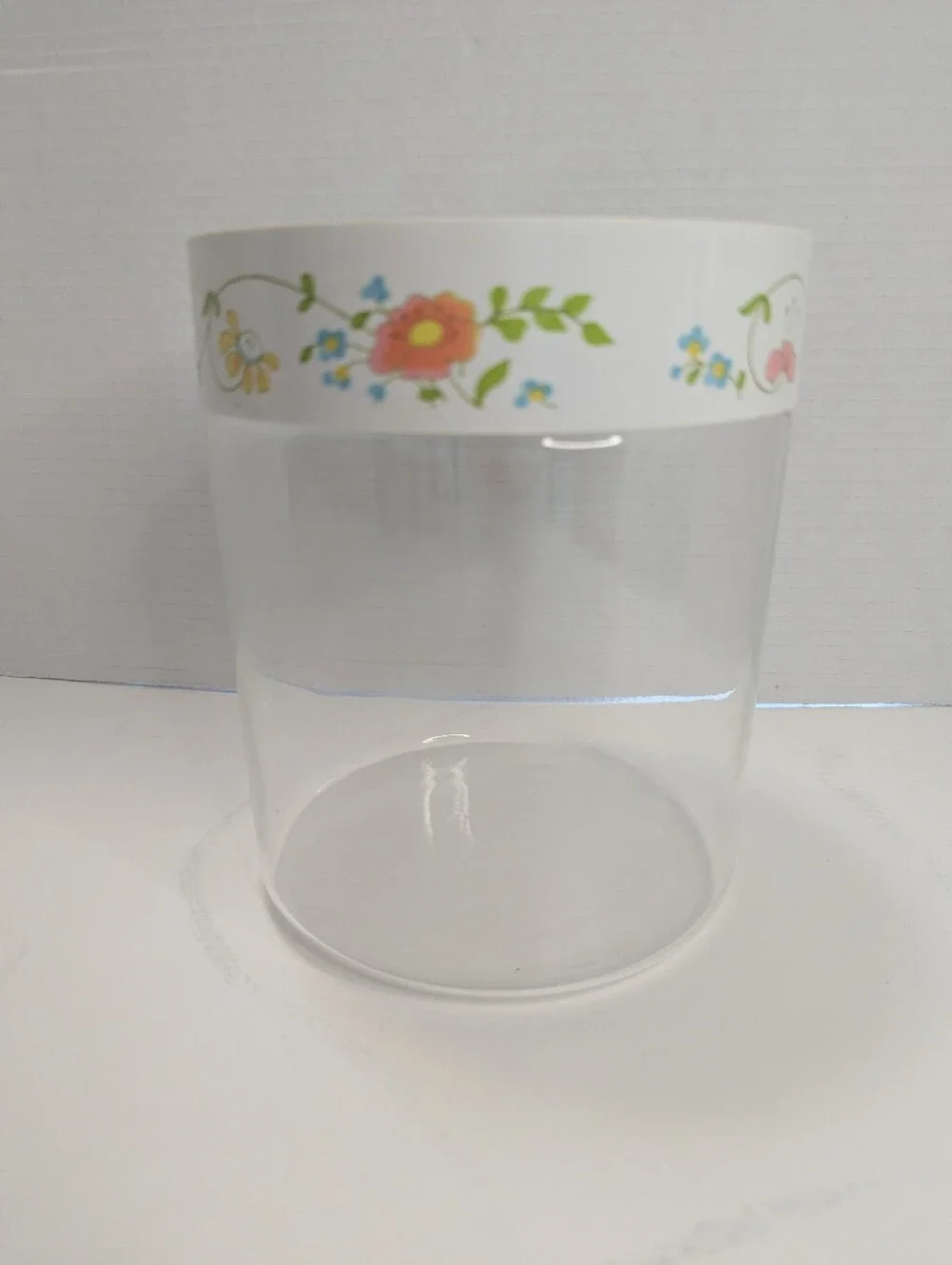 Pyrex Store n See Wildflower Canister Jar 1970s Spring Meadow Medium  Vintage